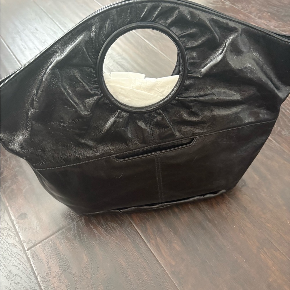HOBO Black Hobo Bag with Modern Minimalist Design